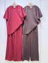Round Neck Short Sleeves Pullover With Pant Sets
